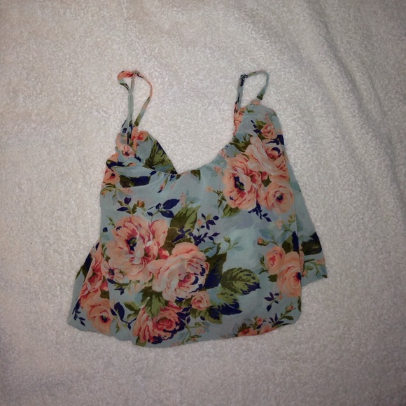 Floral crop top