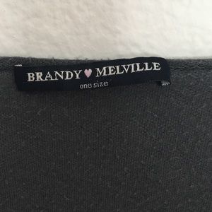 gray scoop neck t-shirt from brandy Melville
