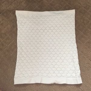 White Free People Crochet Tube Top Size XS/S