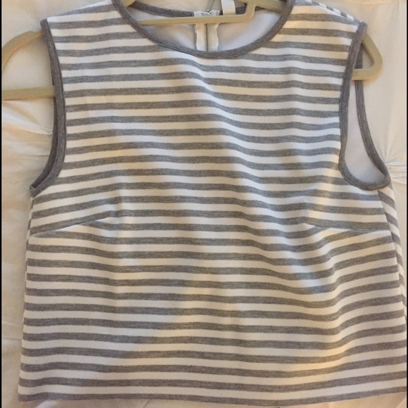 Bec and bridge stripe crop top open back - Picture 1 of 2