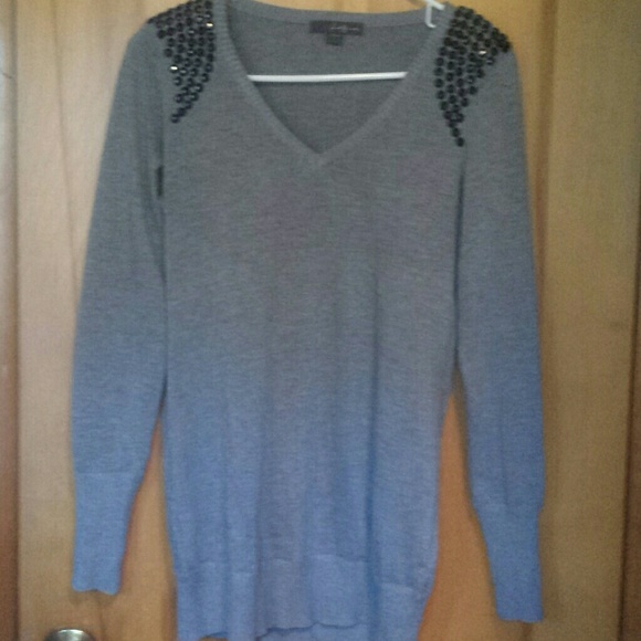 Sequin shoulder sweater