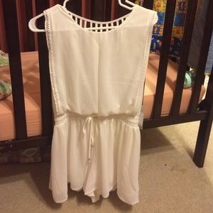All white lizard thicket romper!!