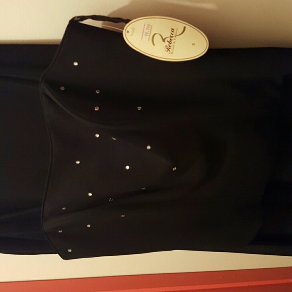 Classy 2 pc Black with Rhinestone NWT gorgeous se - Picture 3 of 3