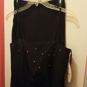 Classy 2 pc Black with Rhinestone NWT gorgeous se
