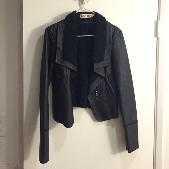 Nasty gal shearling motorcycle jacket