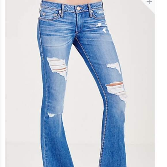 True Religion Distressed Ripped NWOT
