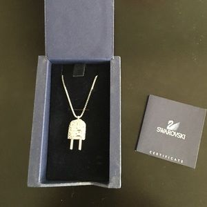 Silver Swarovski necklace