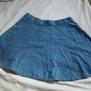 Cute Denim Skater Skirt