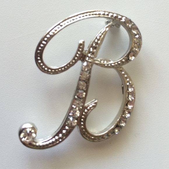 Letter B brooch