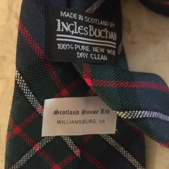 Mens Tie by Ingles Buchan 100% Wool - Picture 2 of 3