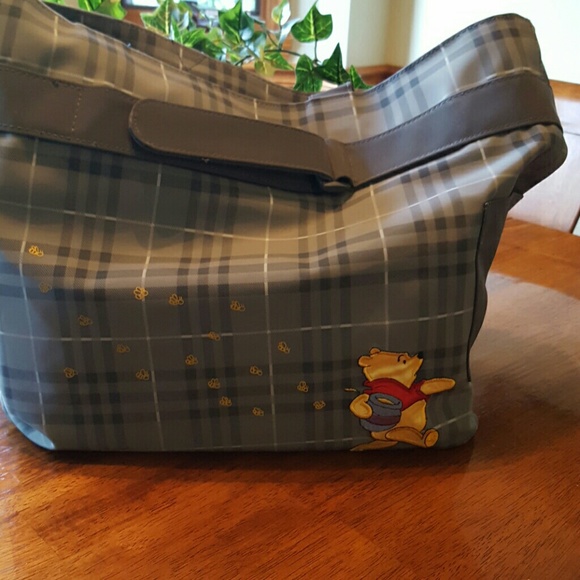 Winnie The Pooh Grey Plaid Bag