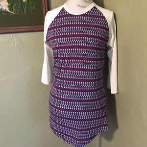 Red, Cream, & Blue Arrow Lularoe Randy