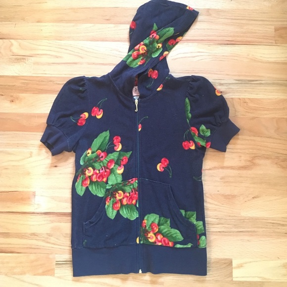 Juicy Couture Tops - Juicy Short Sleeve Terry Hoodie