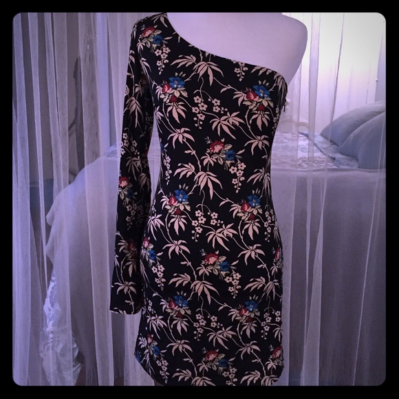 Kate Moss for Top shop one shoulder Hawaii mini