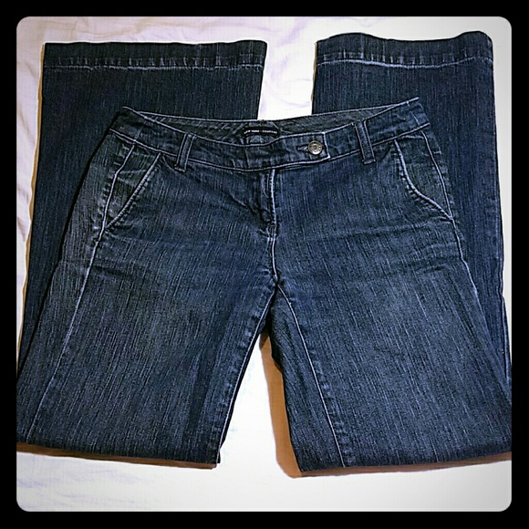 Low rise flare leg jeans