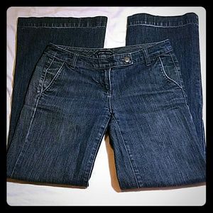 Low rise flare leg jeans