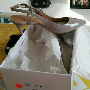 Calvin Klein beige heels