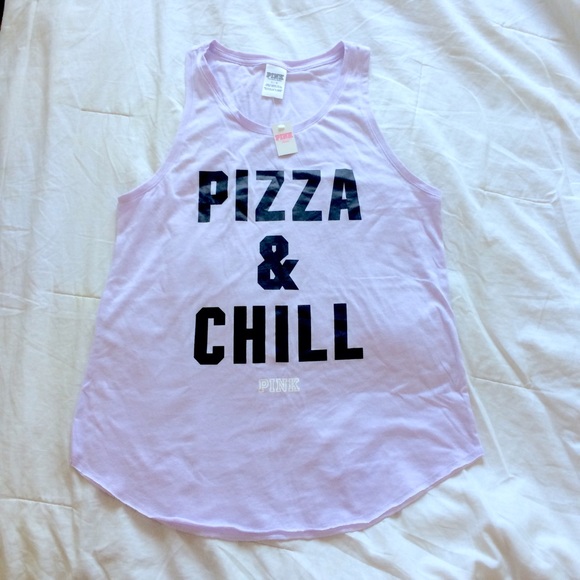 CHEAPER ON 🅿️🅿️ -VS PINK PIZZA & CHILL TANK TOP