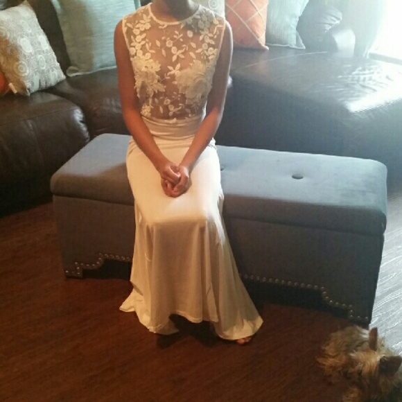 Elegant white dress