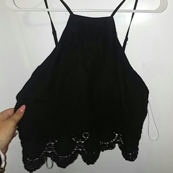 beautiful black halter top - Picture 1 of 4