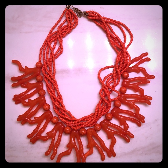 Coral-themed necklace
