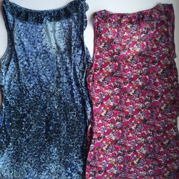 Two Express Ruffled Tanks - Picture 2 of 2
