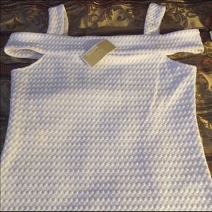 NWT Woman's Michael Kors Cut Out Shoulder Top