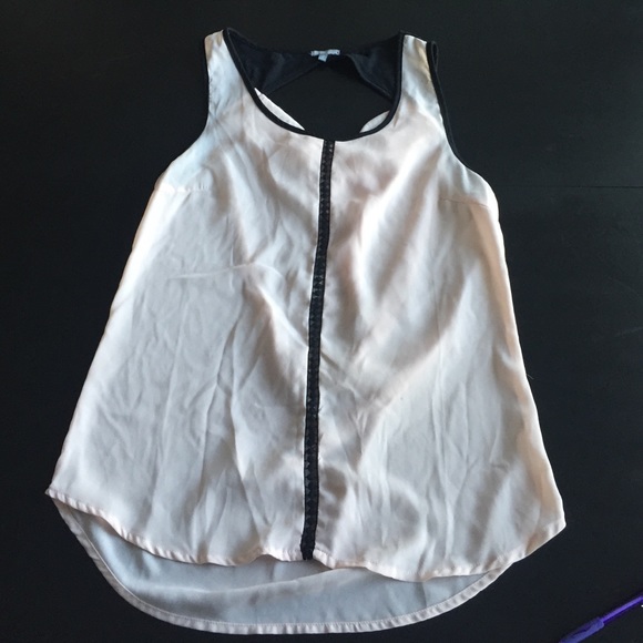 Blush chiffon tank
