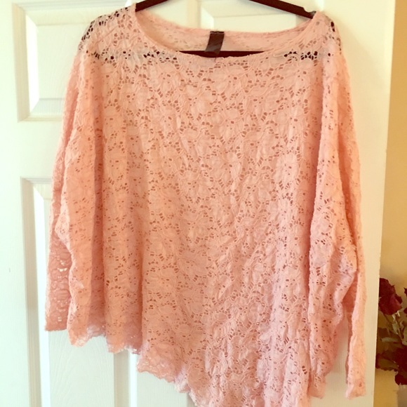 Pink lace top