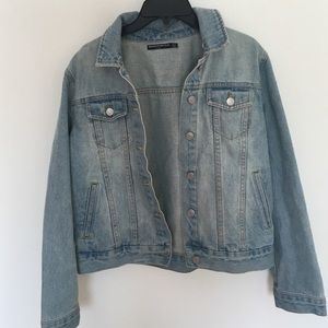 Oversized jean jacket brandy Melville