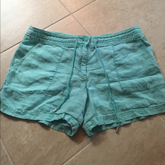 TOMMY BAHAMA- Teal Linen Shorts