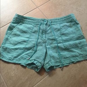 TOMMY BAHAMA- Teal Linen Shorts