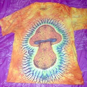 Groovy Tie Dye Mushroom Tee