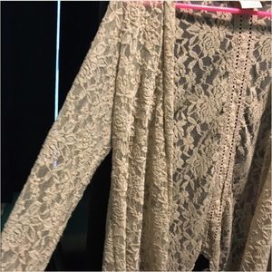 buckle - daytrip cream lace cardigan