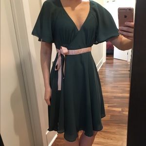 NWT Hunter Green Wrap Dress