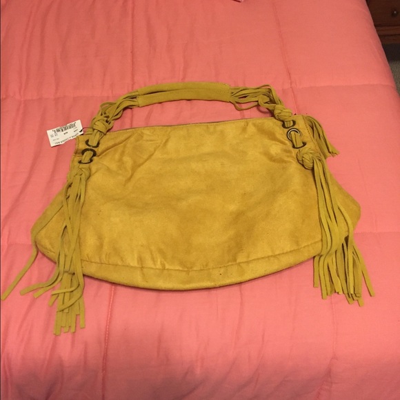 🆕 Yellow suede bag
