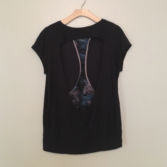 Lululemon Navy Tee with Unique Back