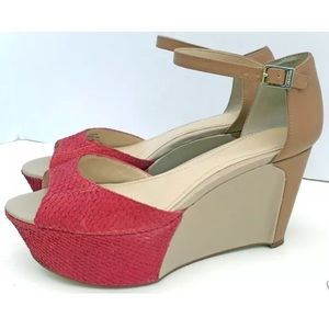 Calvin Klein Eavan Faux Fish Scale Platform Sandal