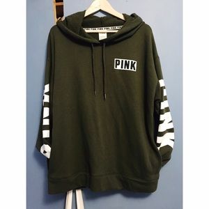 PINK Victoria's Secret Forest Green Hoodie