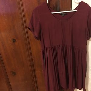 Maroon brandy dress