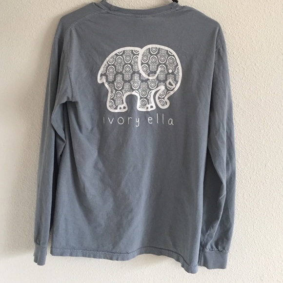 Grey Ivory ella hamsa print long sleeve