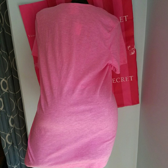Victorias Secret PINK Pink Shirt W/ Pocket Design - Picture 3 of 3