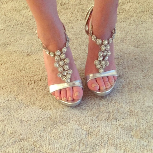 silver heels