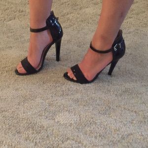black heels worn once