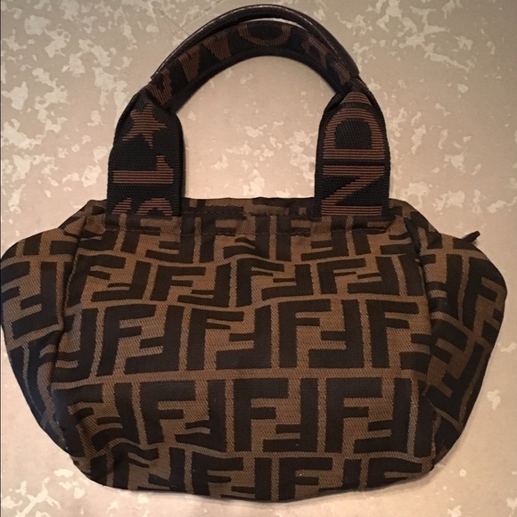 Fendi Zucca accessories pouch