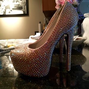 Sparkly high heels