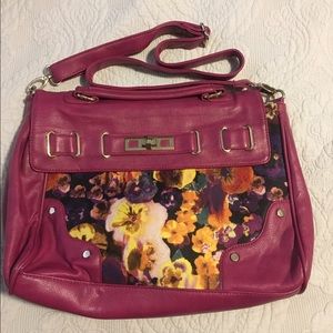 Floral ALDO "briefcase" bag