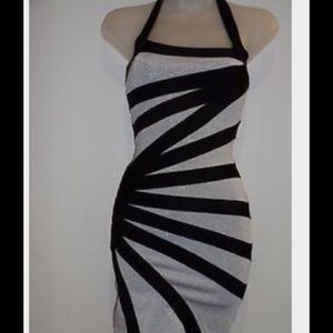 Bebe evening halter dress