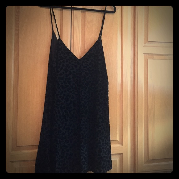 Nastygal Velvet Leopard Print Dress