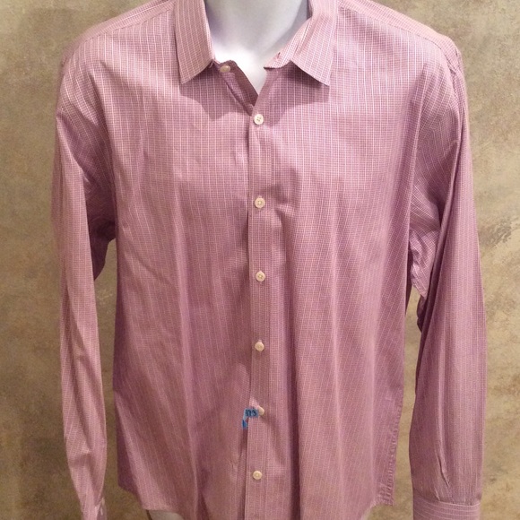 Men's Purple & White Dress Shirt - Picture 1 of 3